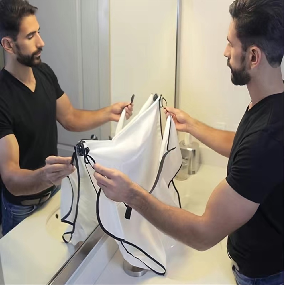 1 Set Men's Shaving Apron, Hair Care Bib, Gifts For Men